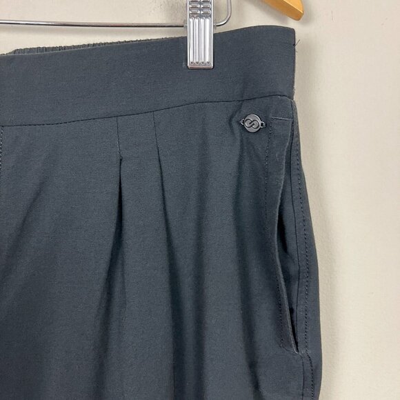 CALIA Pants Womens XL Black Cropped Pleated Stretch High Rise Tapered Activewear - Picture 5 of 10